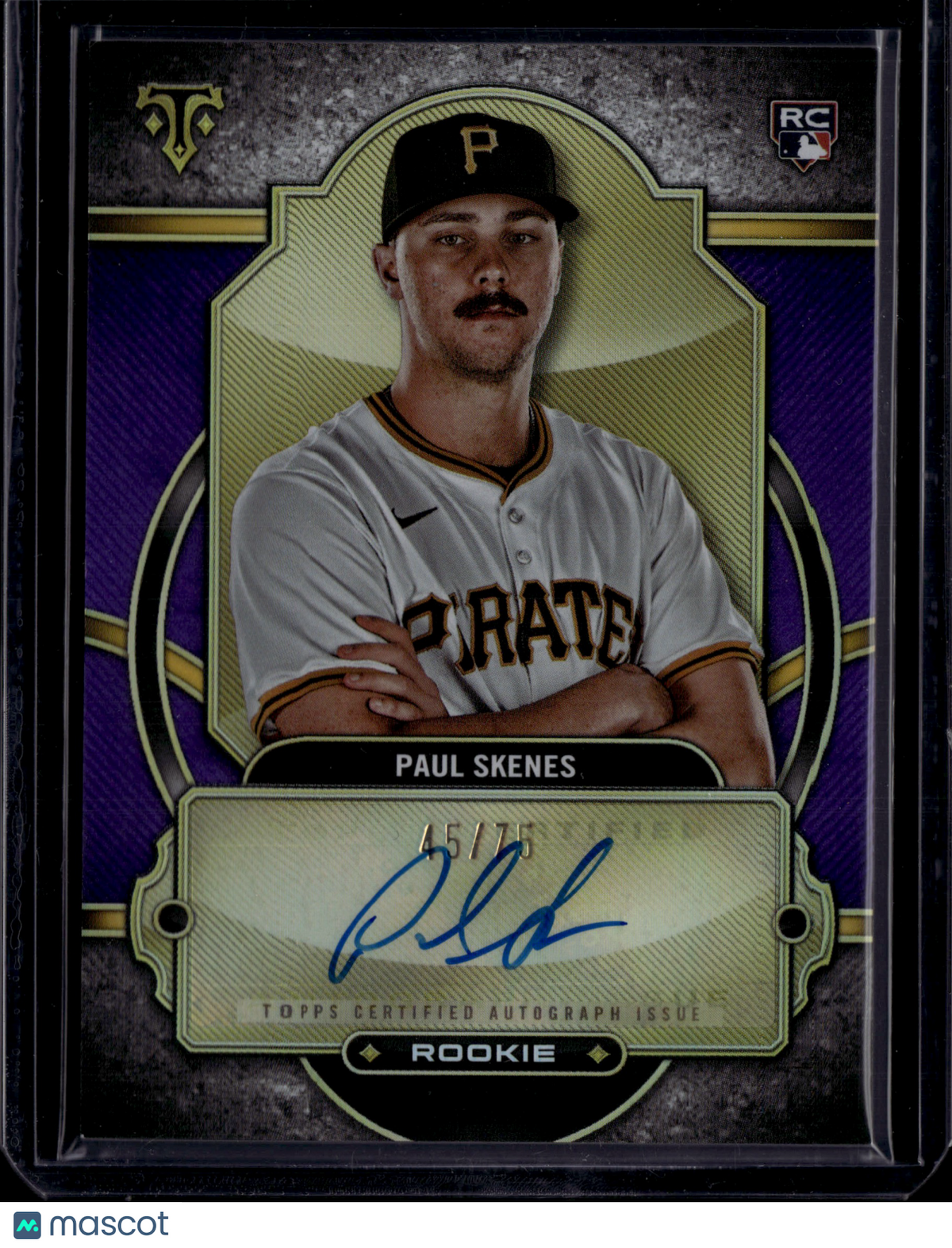 2024 Topps Triple Threads Paul Skenes #RA-PS Purple Auto /75 RC