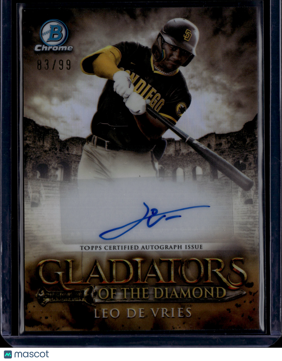 2024 Bowman Gladiators of the Diamond Leo De Vries #GDA-LD Auto /99
