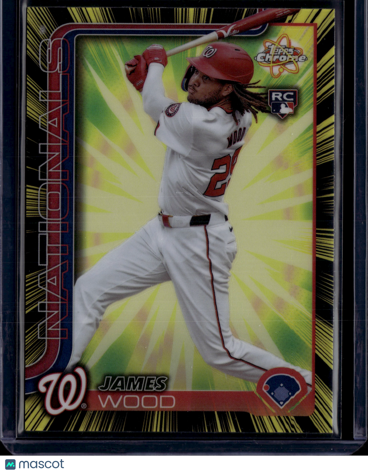 2025 Topps Chrome James Wood #RR-7 RC Radiating Rookies