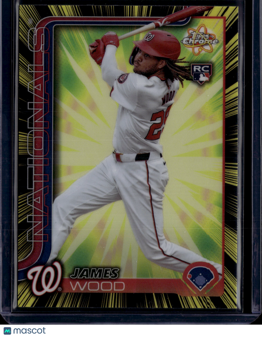 2025 Topps Chrome James Wood #RR-7 RC Radiating Rookies