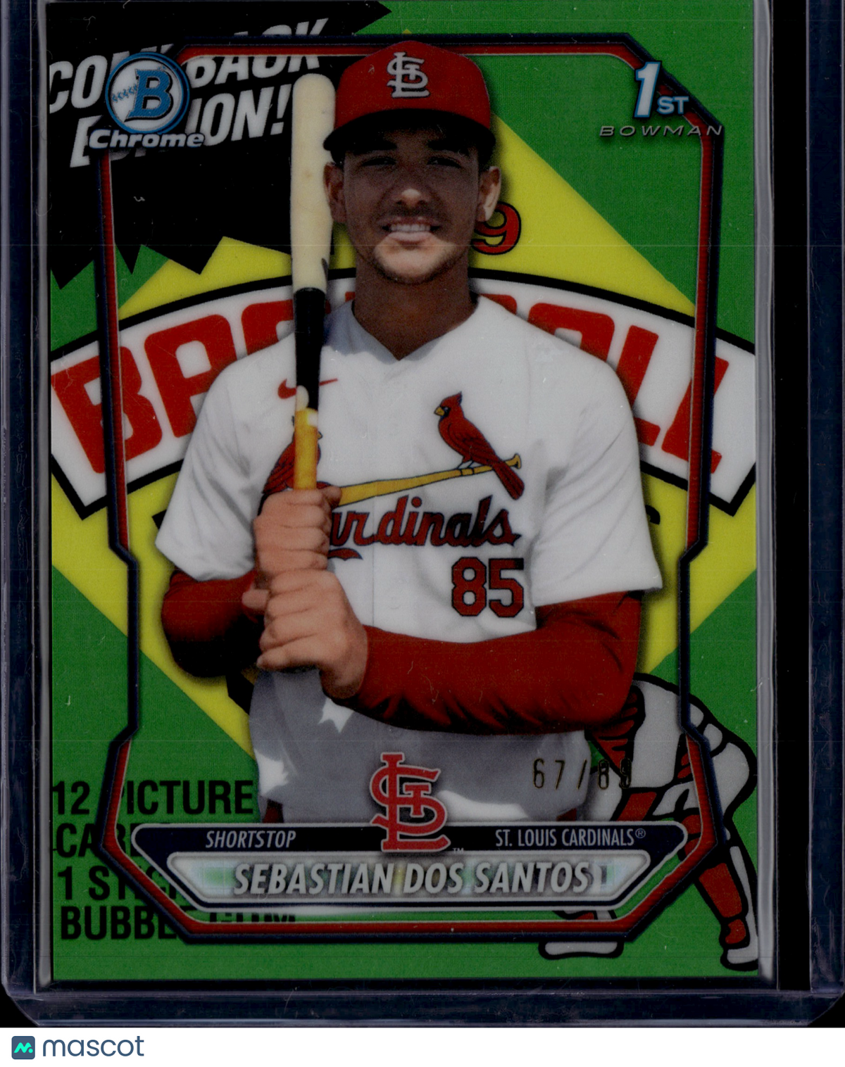 2026 Bowman Chrome Sebastian Dos Santos #BCP-190 Green Packfractor /89
