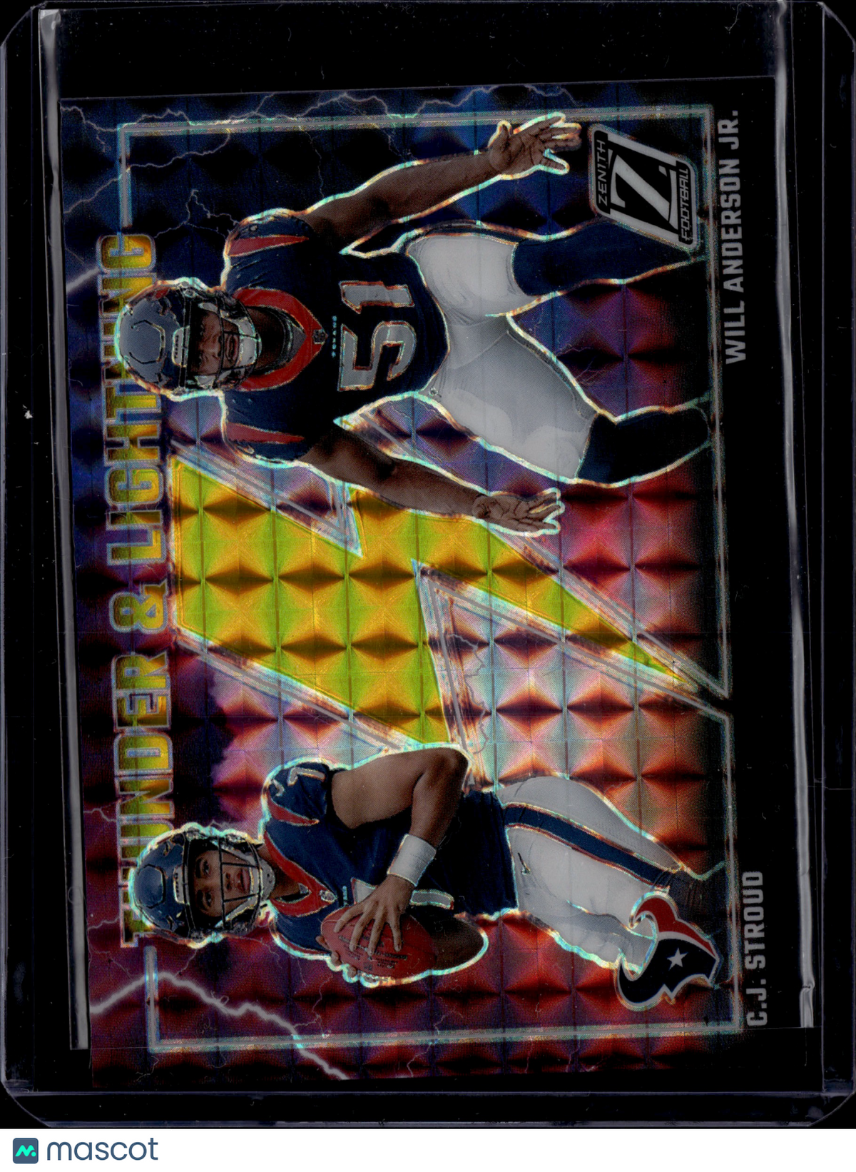 2023 Panini Zenith Thunder & Lightning C.J. Stroud Will Anderson Jr. Gold /10