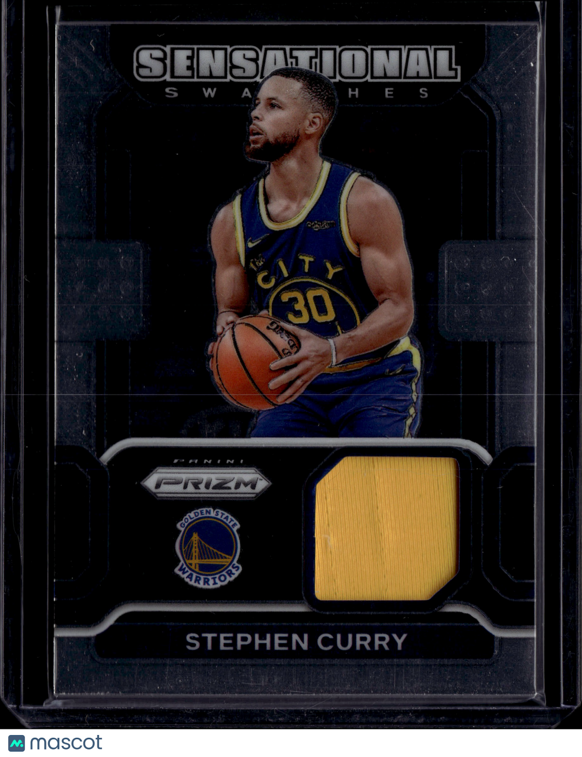 2021 Panini Prizm Stephen Curry #SW-SCY Memorabilia Sensational Swatches