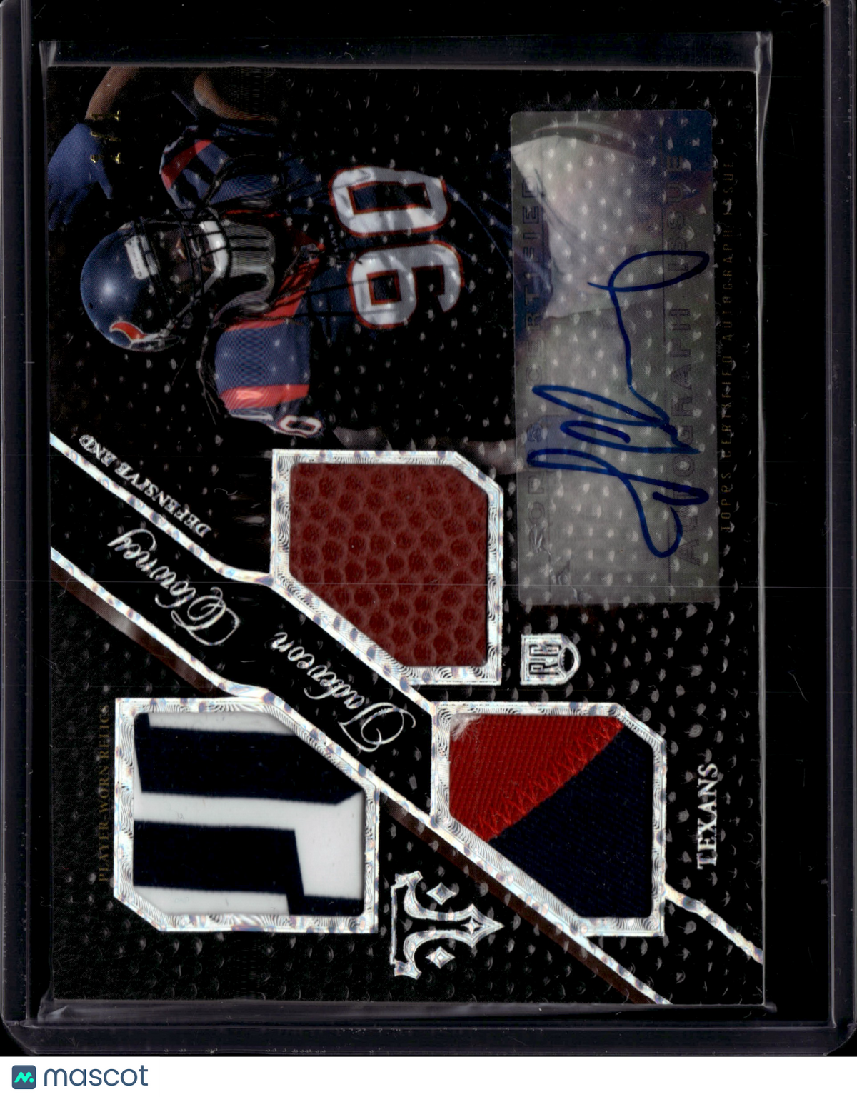 2014 Topps Triple Threads Jadeveon Clowney #161 Autograph Triple Relic Auto 1/1
