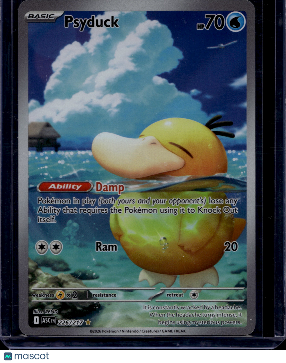2026 Mega Evolution – Ascended Heroes Psyduck Holo Secret Rare #226/217
