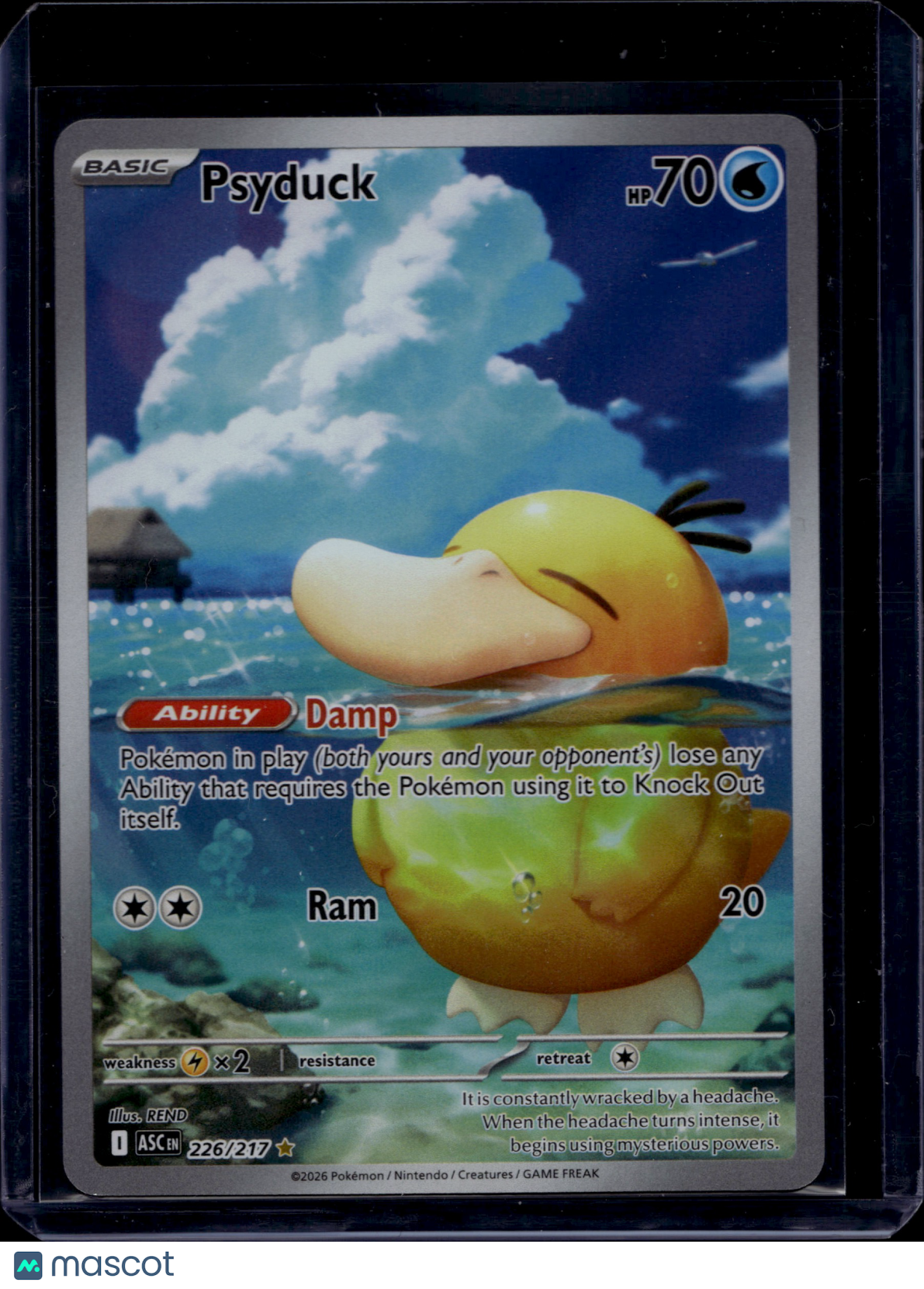 2026 Mega Evolution – Ascended Heroes Psyduck Holo Secret Rare #226/217