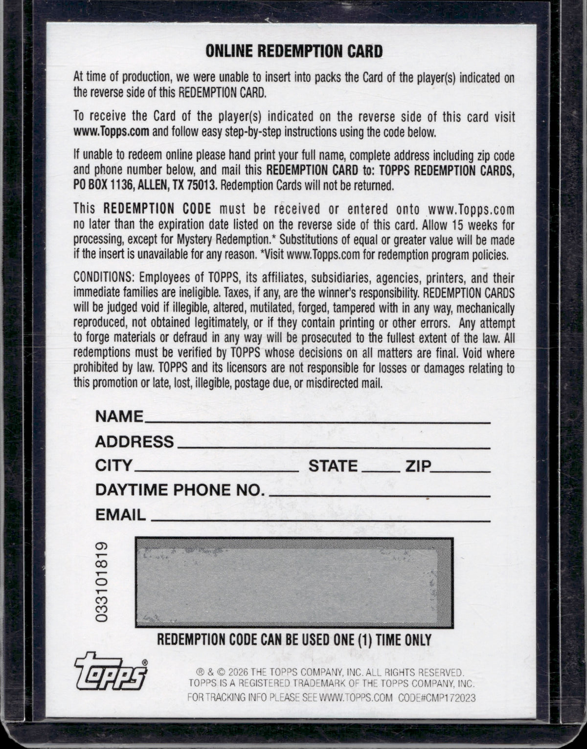 2025 Topps Resurgence Matthew Golden #NI-MG Neon Initiates Blue Redemption