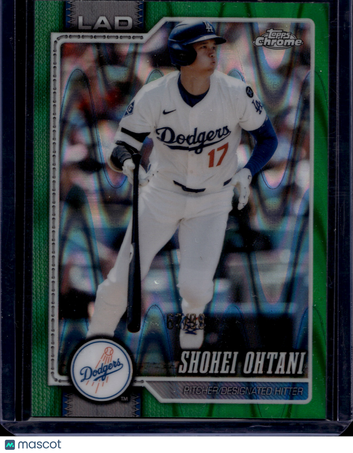 2026 Topps Chrome Shohei Ohtani #1 Green Wave Refractor /99