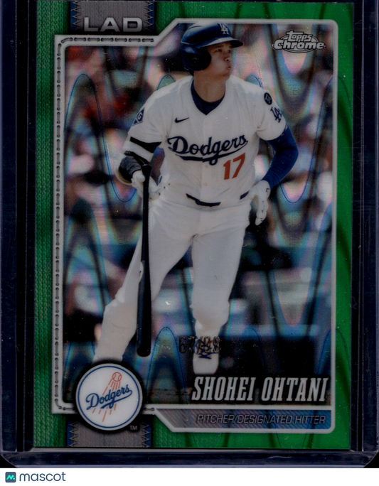 2026 Topps Chrome Shohei Ohtani #1 Green Wave Refractor /99