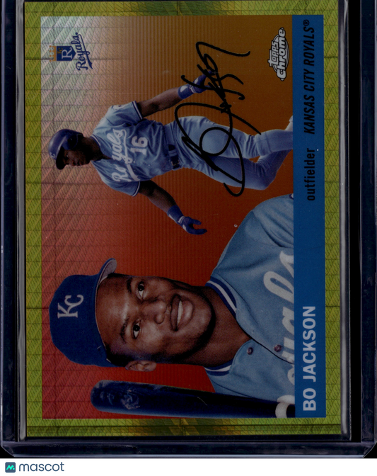 2024 Topps Platinum Anniversary Chrome Bo Jackson Gold /50 #248