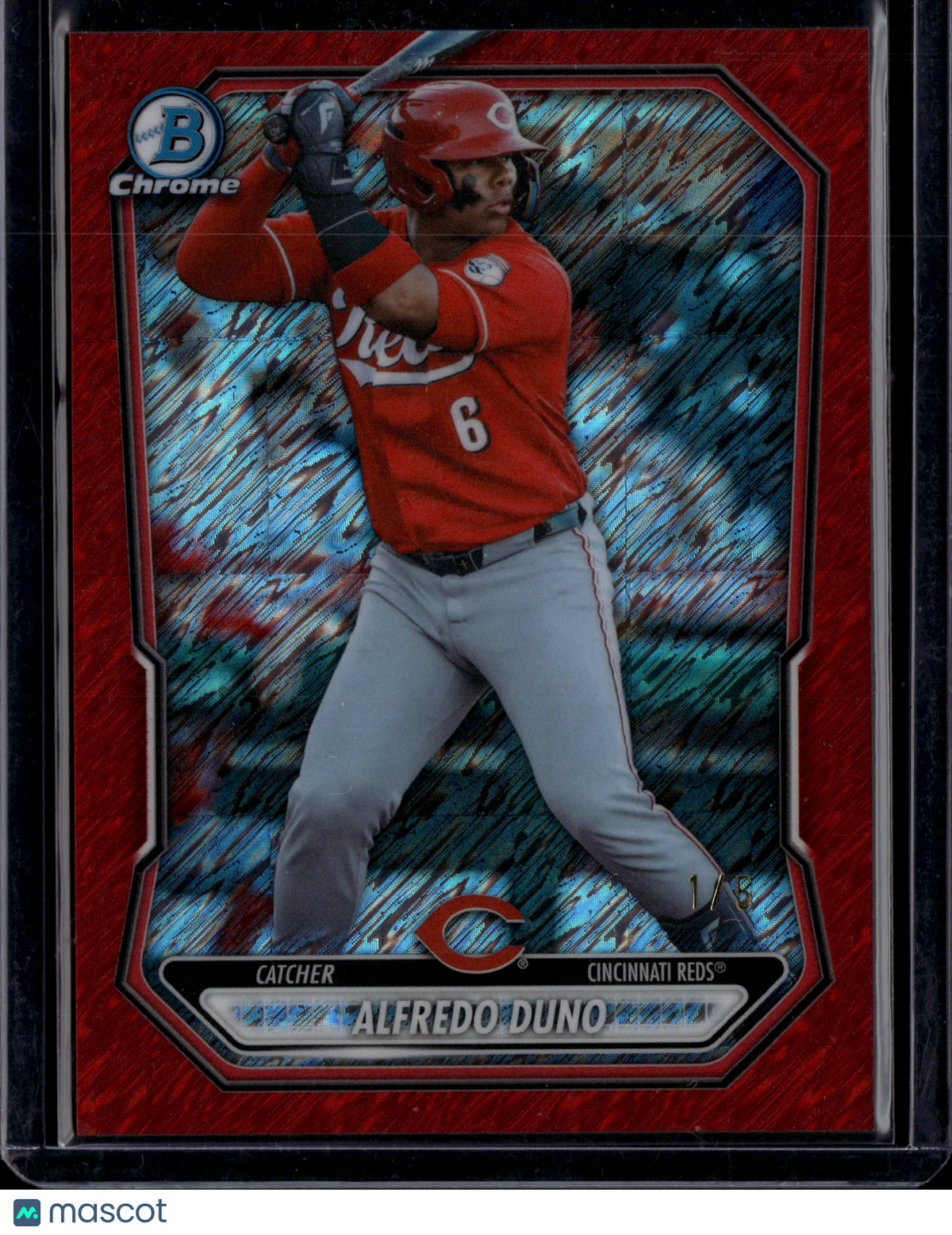 2024 Bowman Chrome Alfredo Duno #BCP-235 Red Shimmer /5