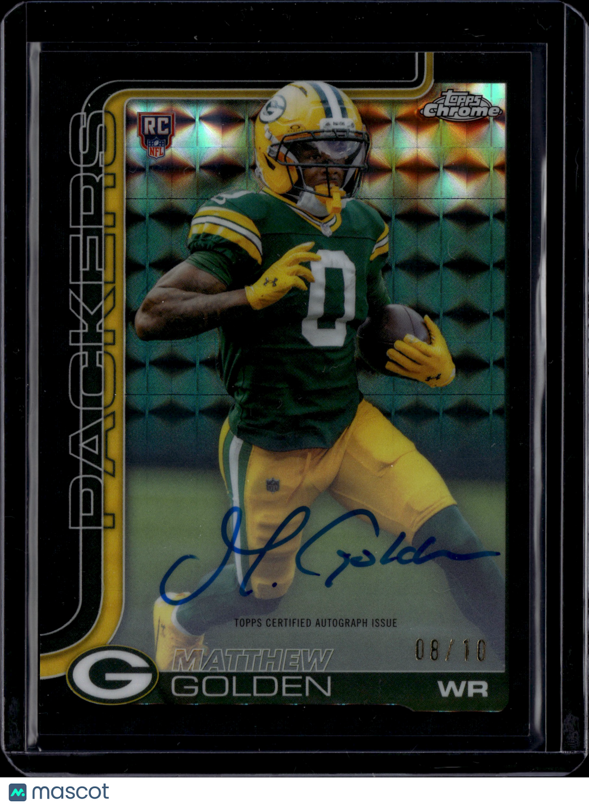 2025 Topps Chrome Matthew Golden #RA-MGO Black Auto /10 RC