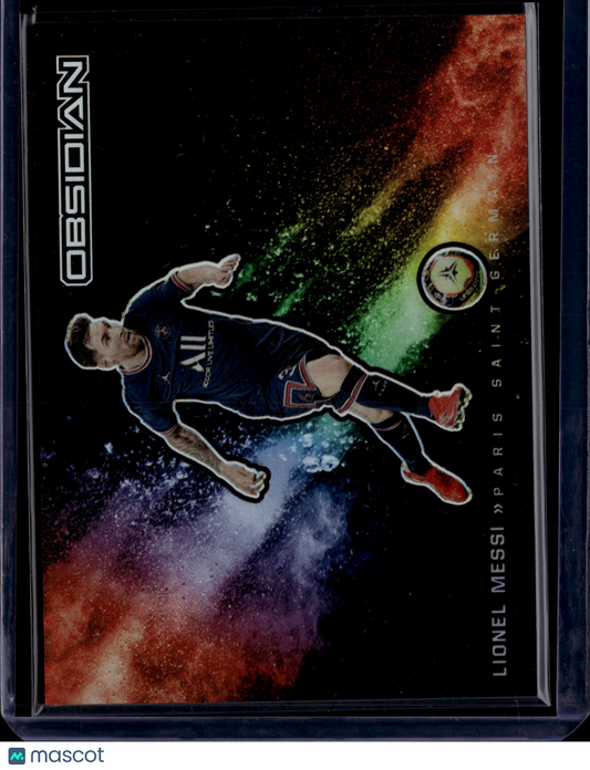 2022 Panini Obsidian Soccer Lionel Messi #10 Color Blast