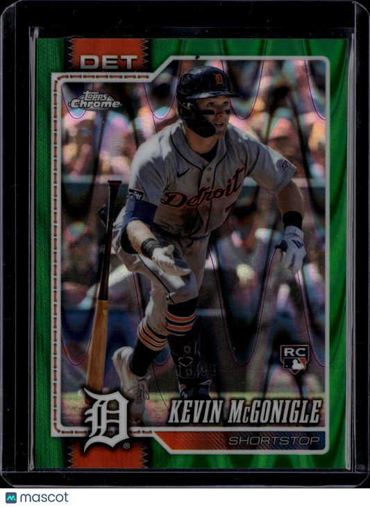 2026 Topps Chrome Kevin McGonigle #16 Green Wave Refractor /99 RC