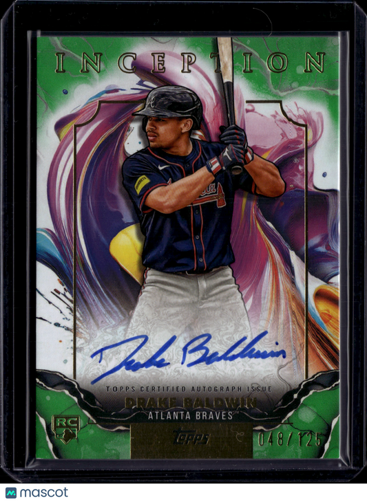 2025 Topps Inception Drake Baldwin #RESA-DBA Green RC Auto /125