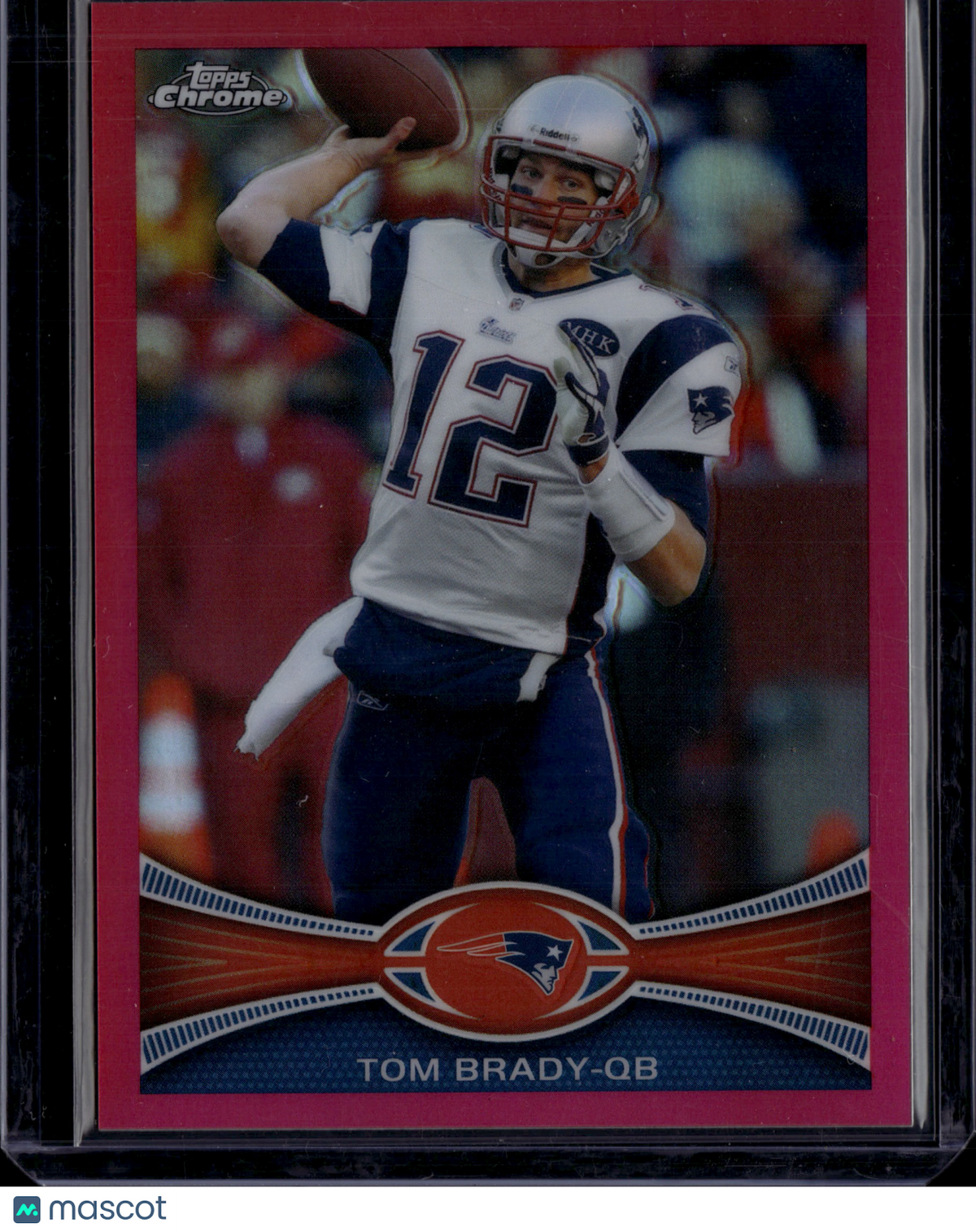 2012 Topps Chrome Tom Brady #220 Pink Refractor /399