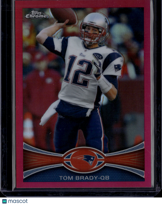 2012 Topps Chrome Tom Brady #220 Pink Refractor /399