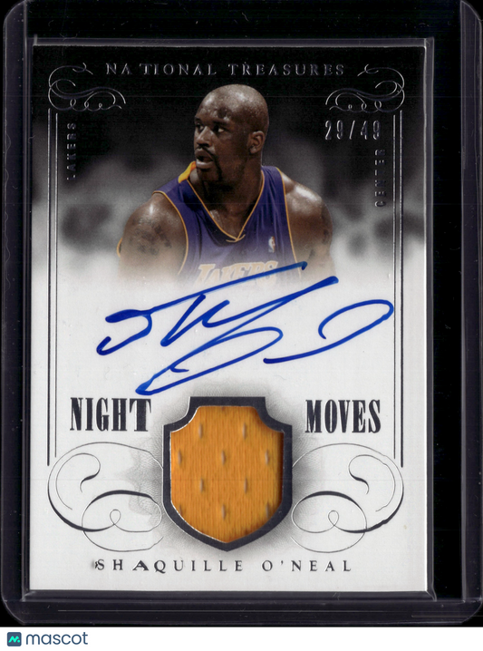 2014 Panini National Treasures Shaquille O'Neal #NM-SO Patch Auto /49