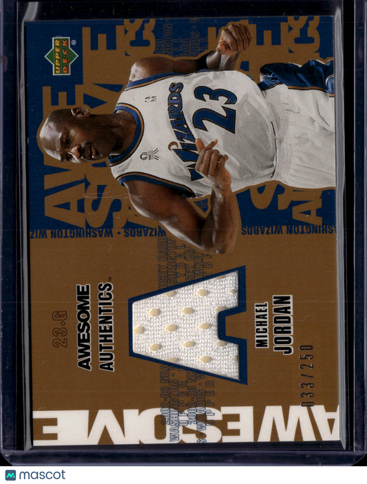 2002 Upper Deck Michael Jordan Awesome Authentics Gold /250 Relic