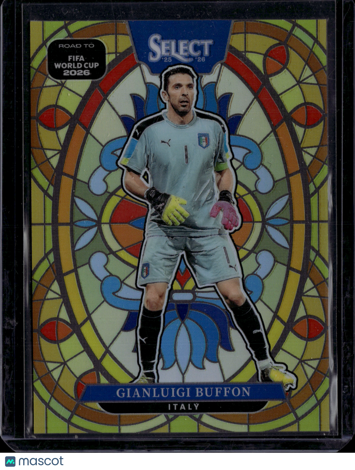 2026 Panini Select Road to FIFA World Cup Gianluigi Buffon #17 Stained Glass