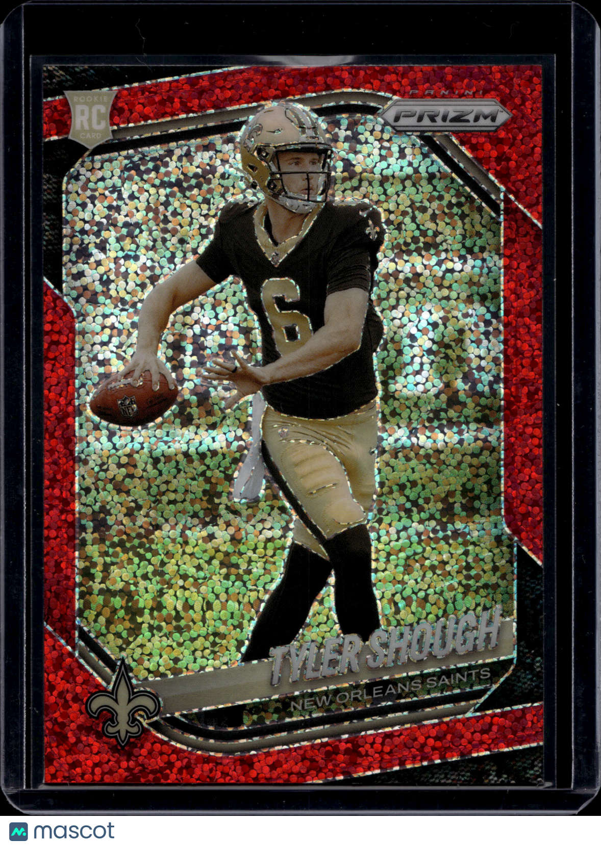 2025 Panini Prizm Tyler Shough #327 Red Sparkle RC