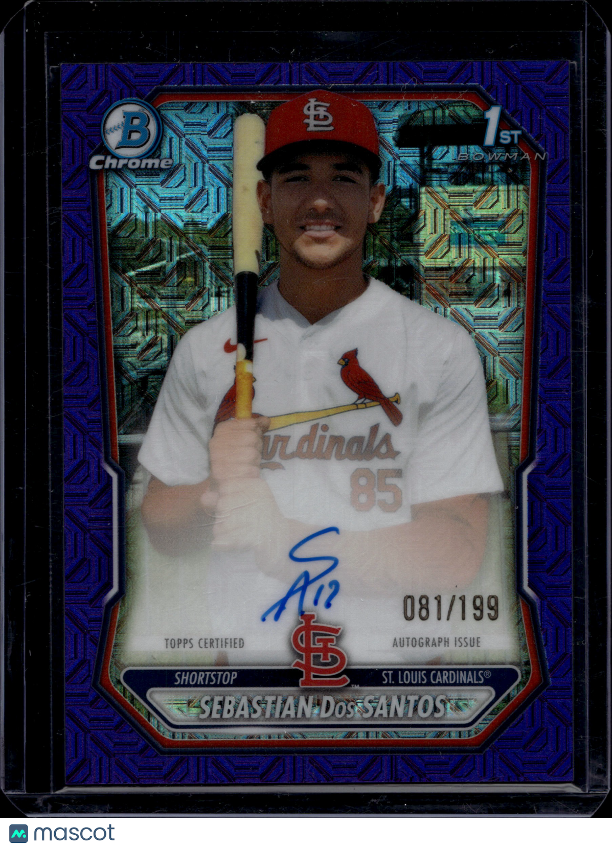 2026 Topps Bowman Chrome Sebastian Dos Santos #CPA-SDO Auto /199