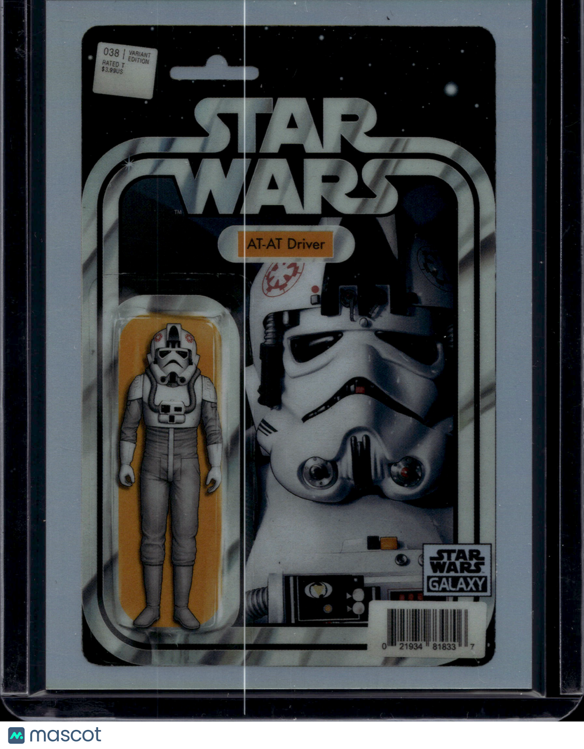 2025 Topps Star Wars Chrome Galaxy Comicfractor AT-AT Driver #VC-15