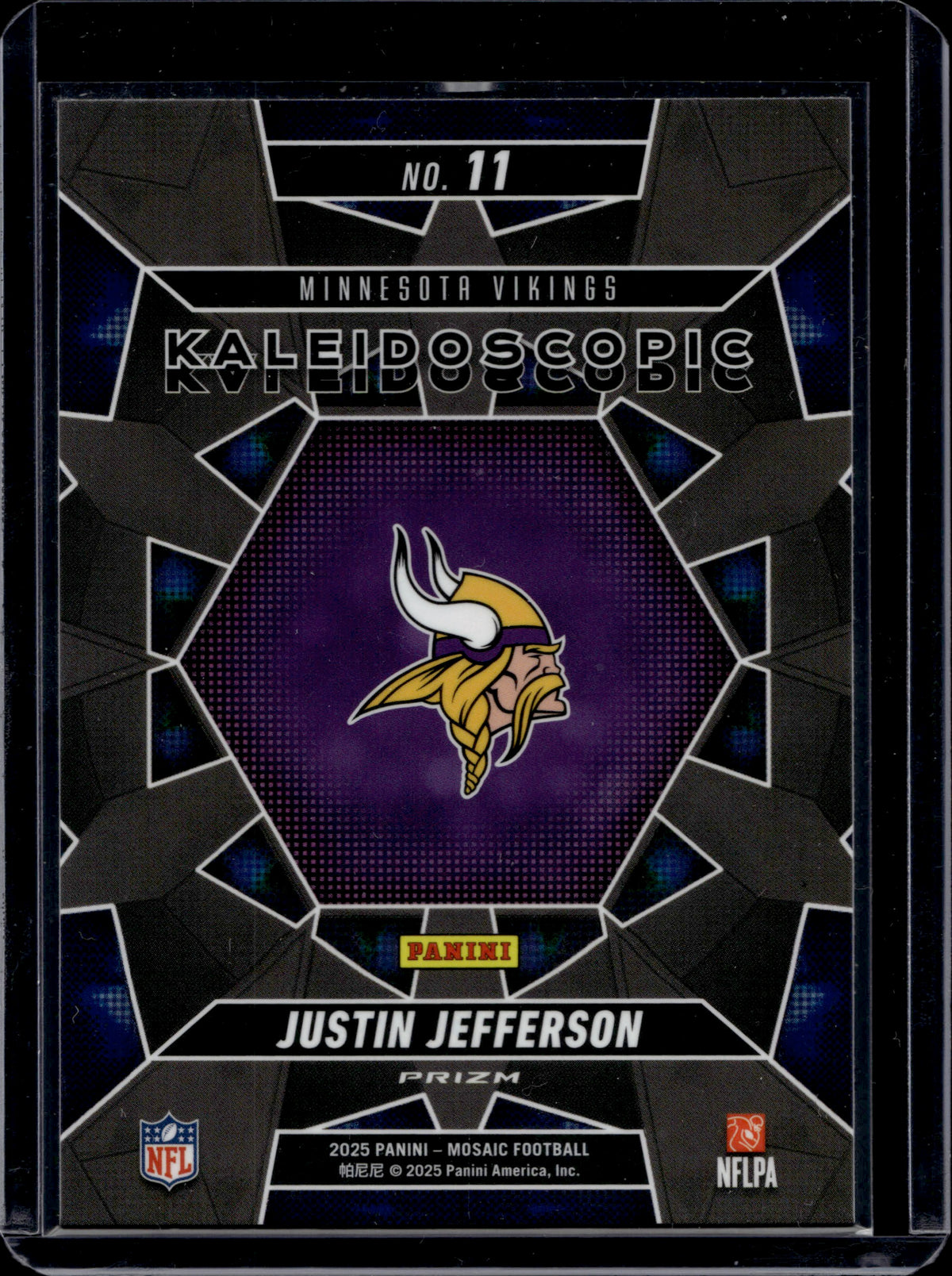 2025 Panini Mosaic Football Justin Jefferson #11 Kaleidoscopic