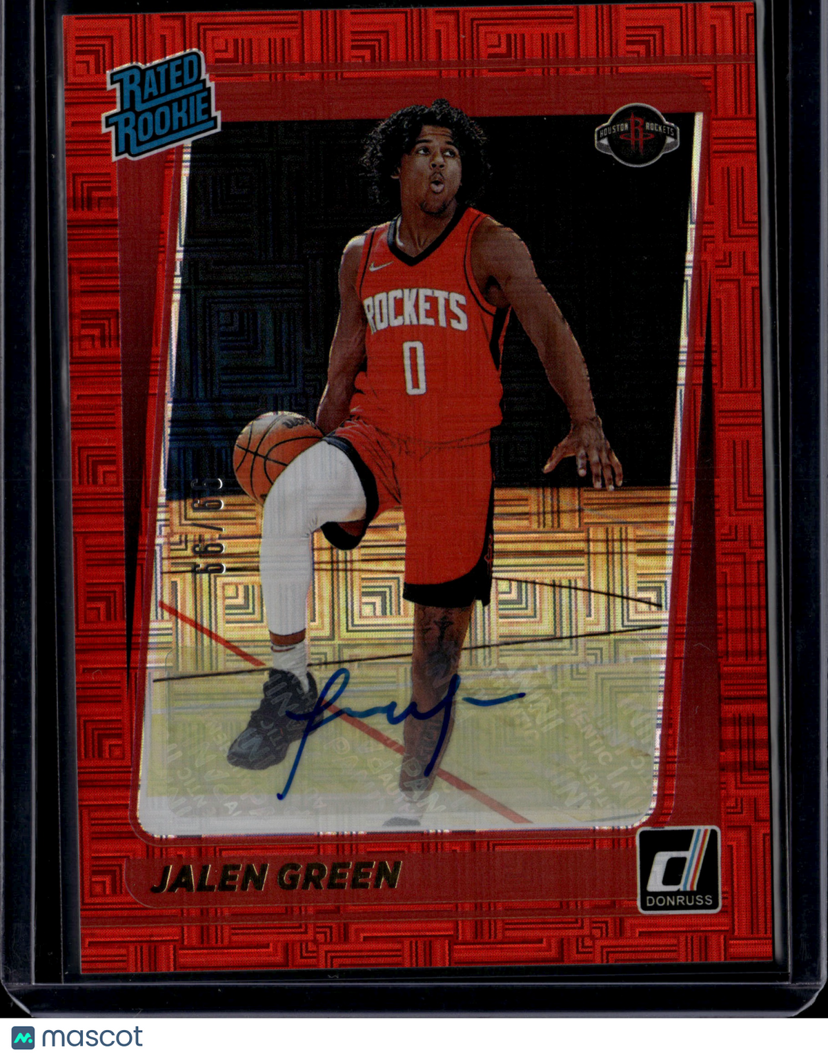 2021 Panini Donruss Basketball Jalen Green #209 Red Auto