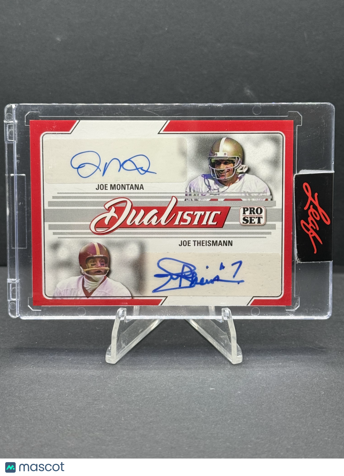 2022 Leaf Pro Set Sports Joe Montana Joe Theismann Dual Auto #D-04