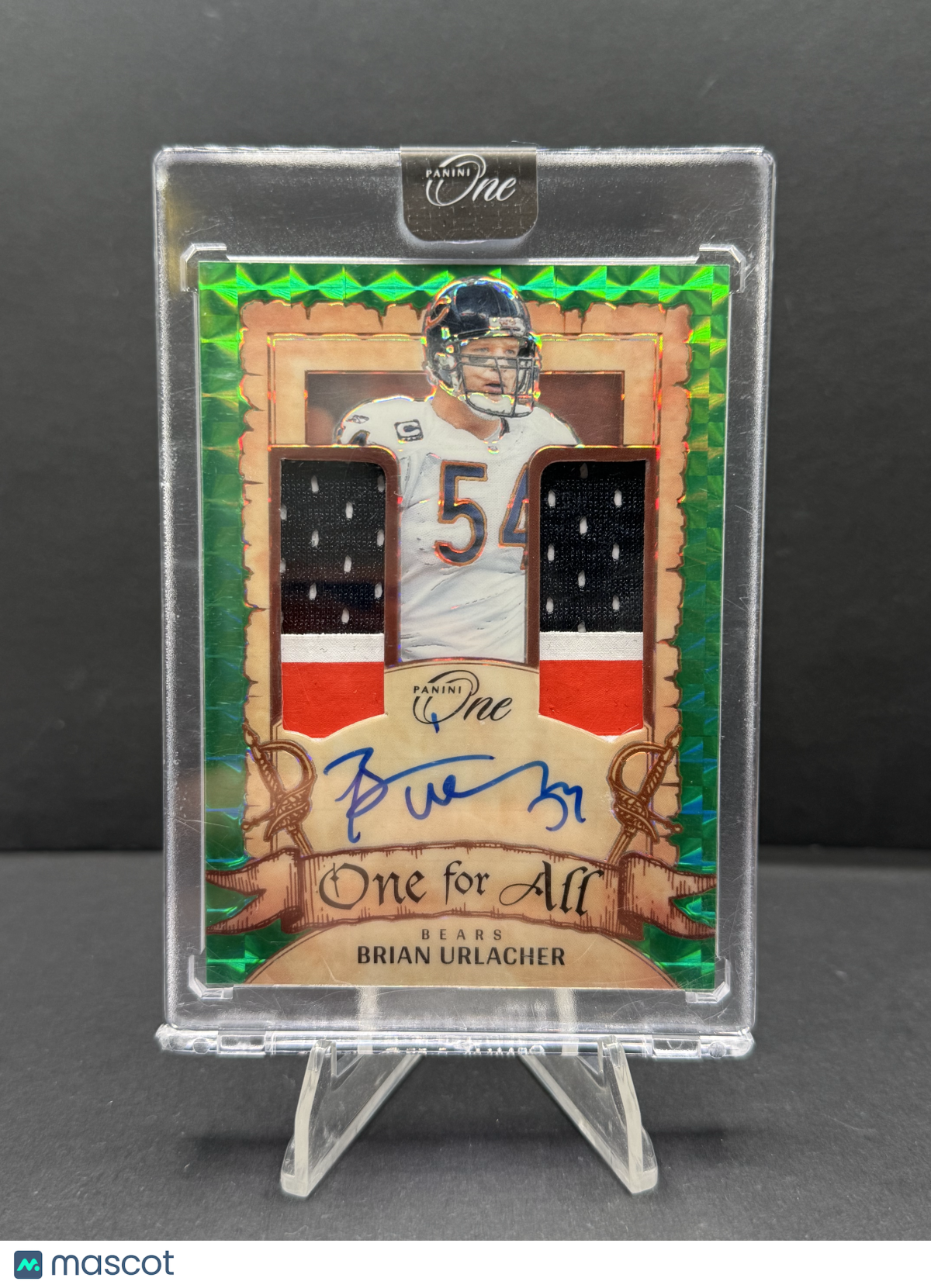 2024 Panini One Brian Urlacher #354 Green Patch Auto /49