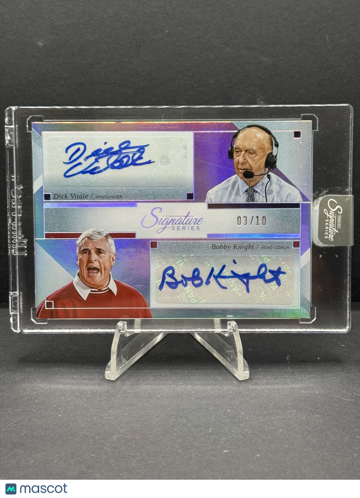 2025 Panini Signature Series Bobby Knight Dick Vitale Dual Auto /10