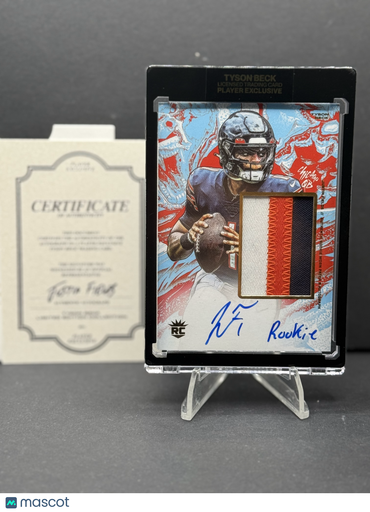 2021 Tyson Beck Player Exclusive Justin Fields RC 2/4