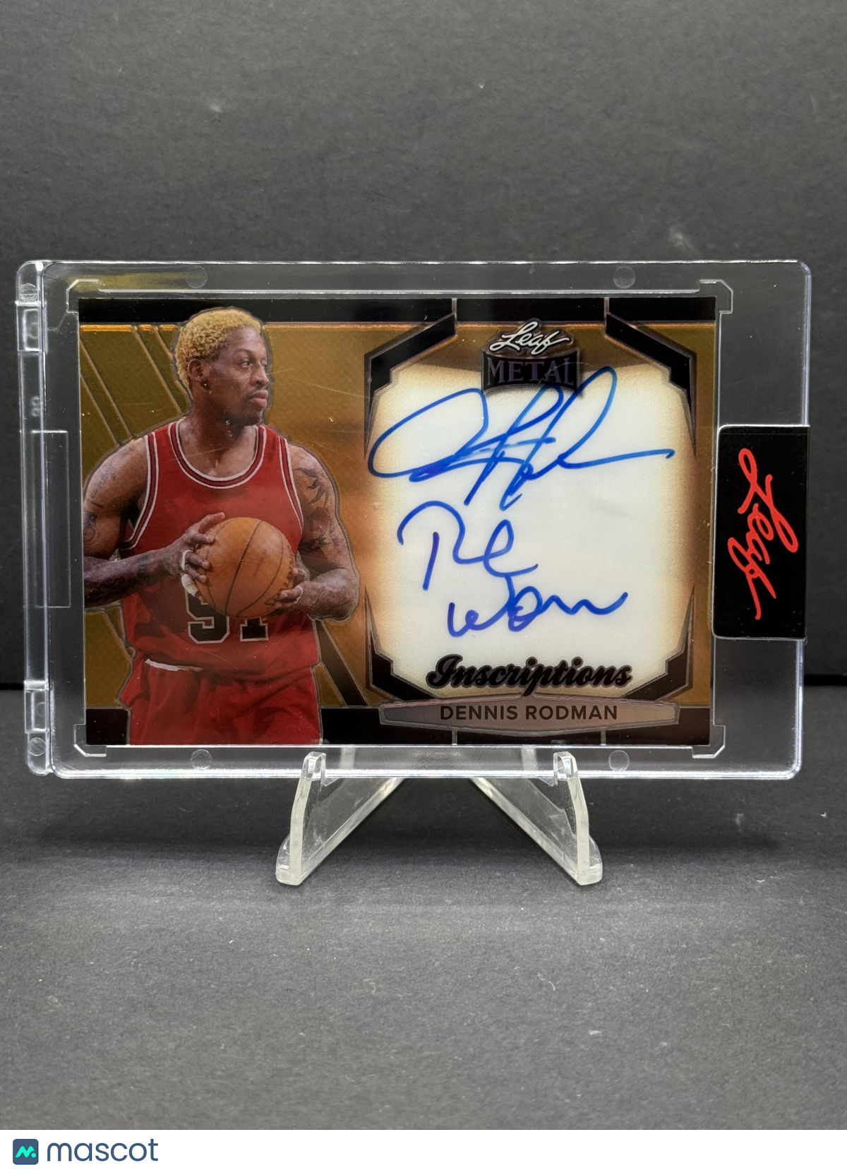 2024 Leaf Metal Dennis Rodman Inscription "The Worm" Auto #MHI-DR2 /100