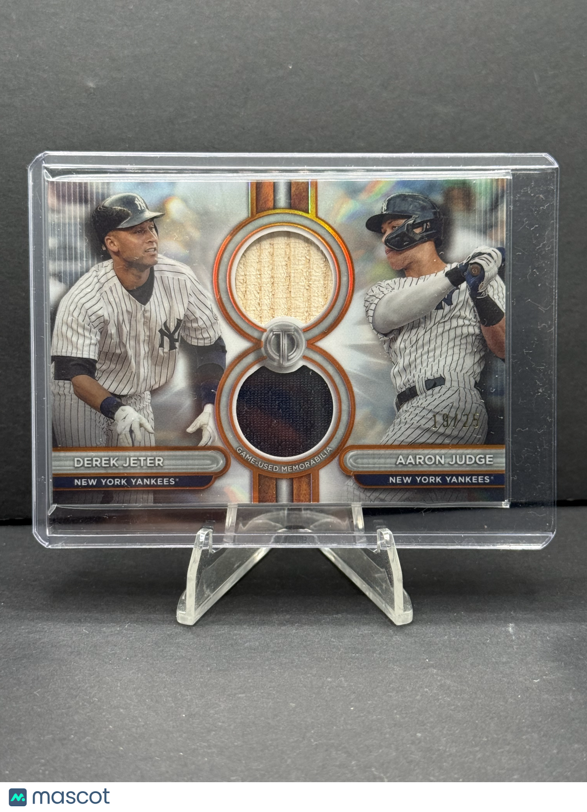 2024 Topps Tribute Derek Jeter Aaron Judge #DR2-JJ Memorabilia