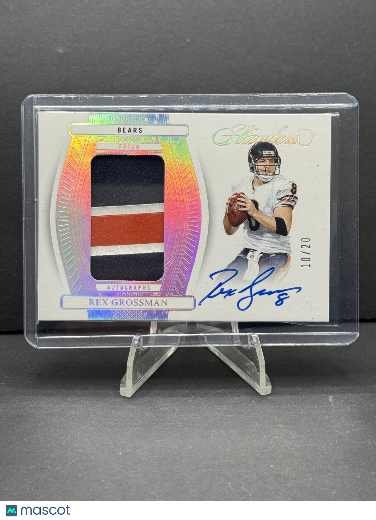 2024 Panini Flawless Rex Grossman #PA-RGN Patch Auto /20