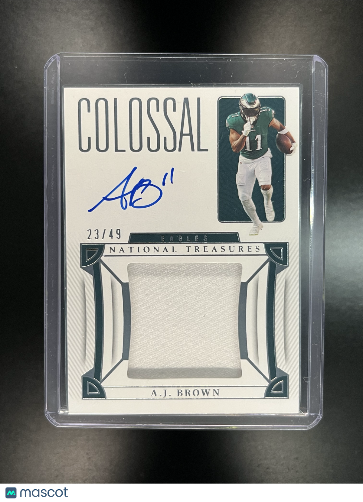 2023 Panini National Treasures A.J. Brown #CS-AJB Colossal Signatures /49