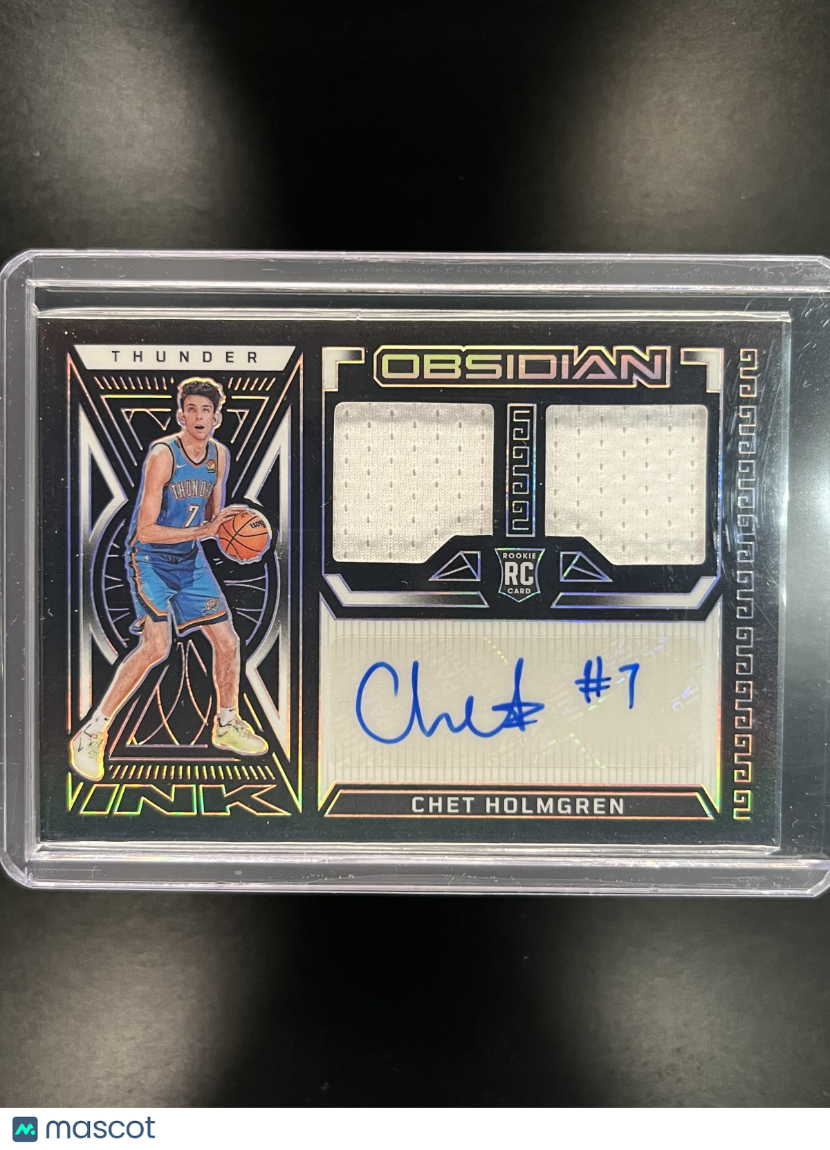 2023 Panini Obsidian Chet Holmgren #RJI-OCH RC Patch Auto /99
