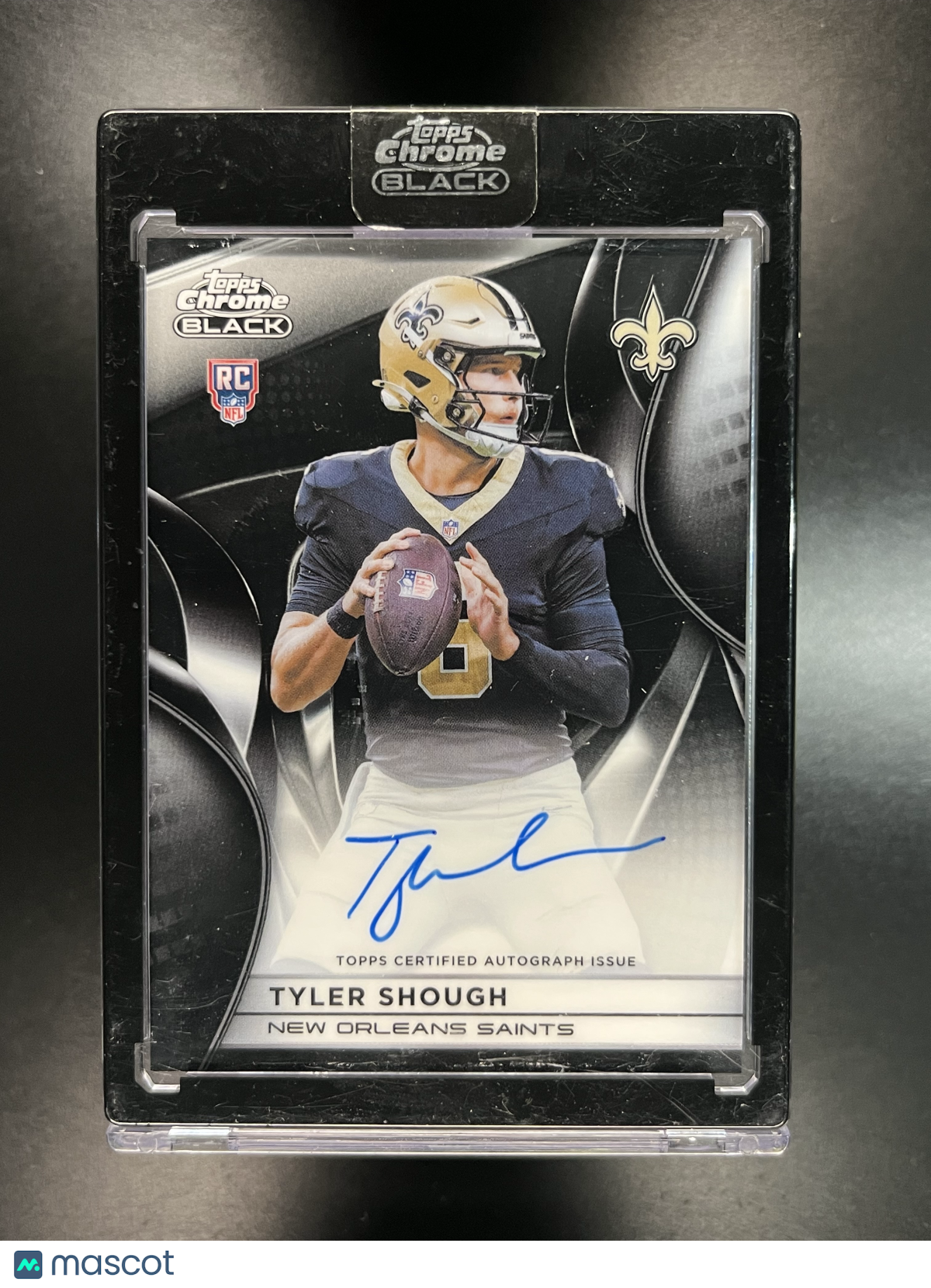 2025 Topps Chrome Black Tyler Shough Auto #RAU-TS RC