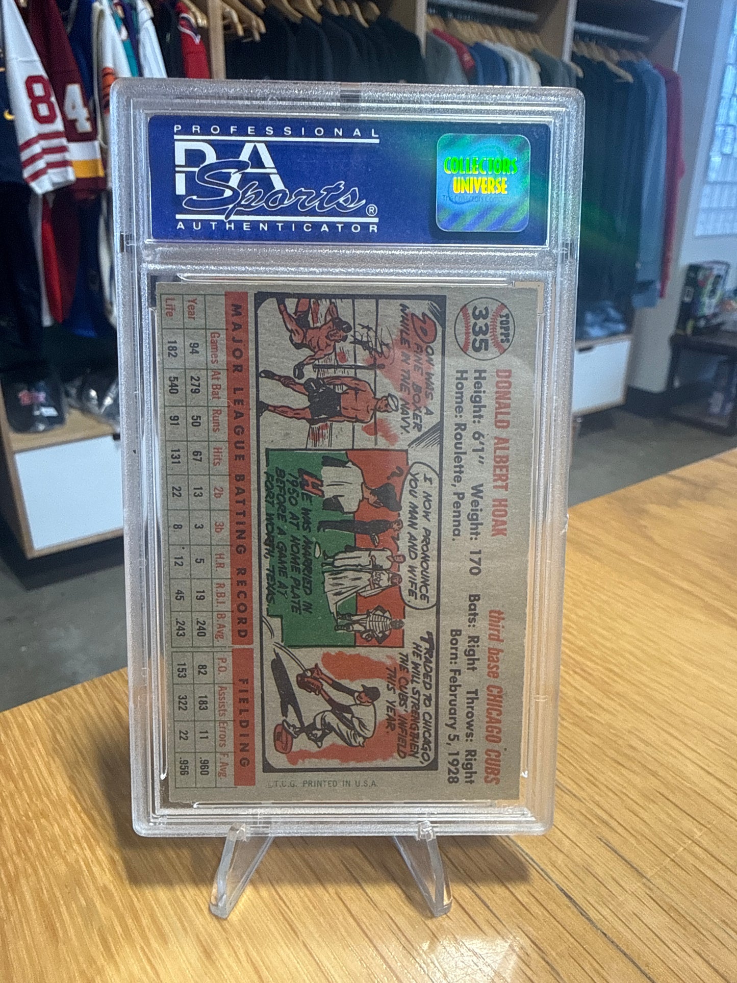 1956 Topps Don Hoak #335 PSA 8