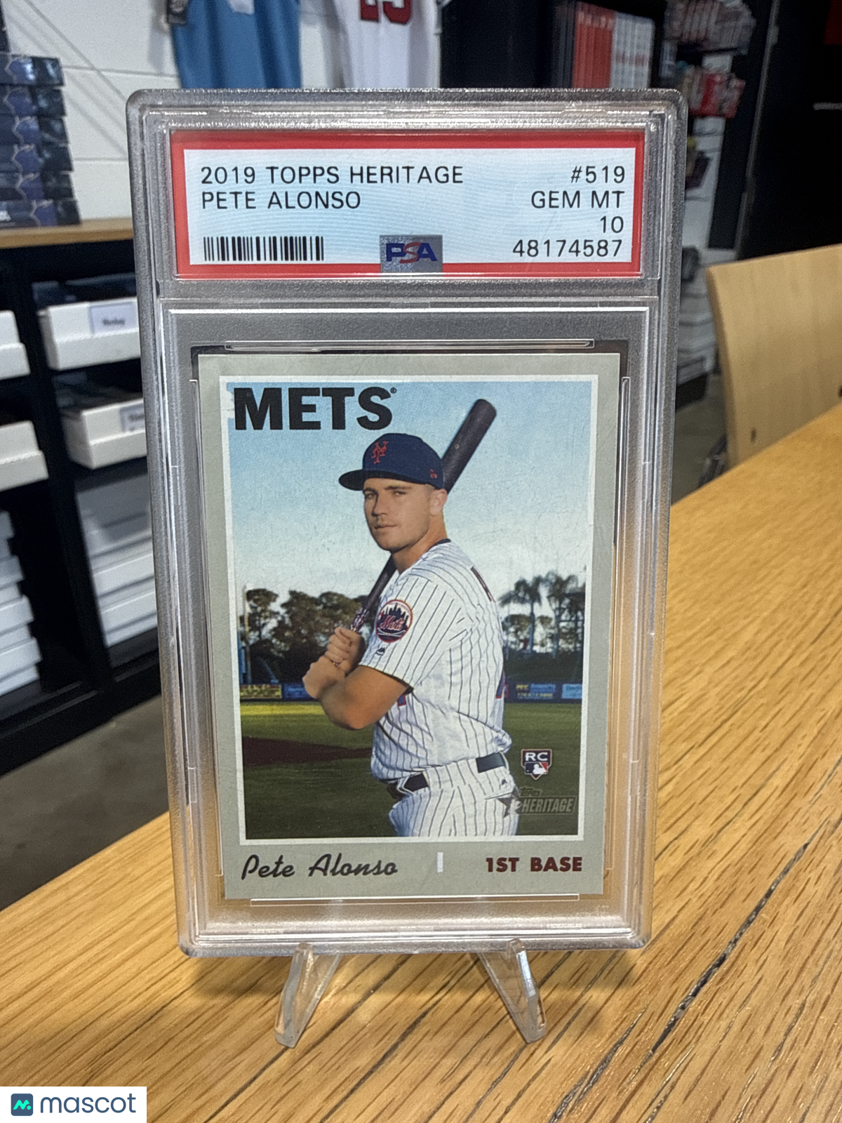 2019 Topps Heritage Pete Alonso #519 PSA 10