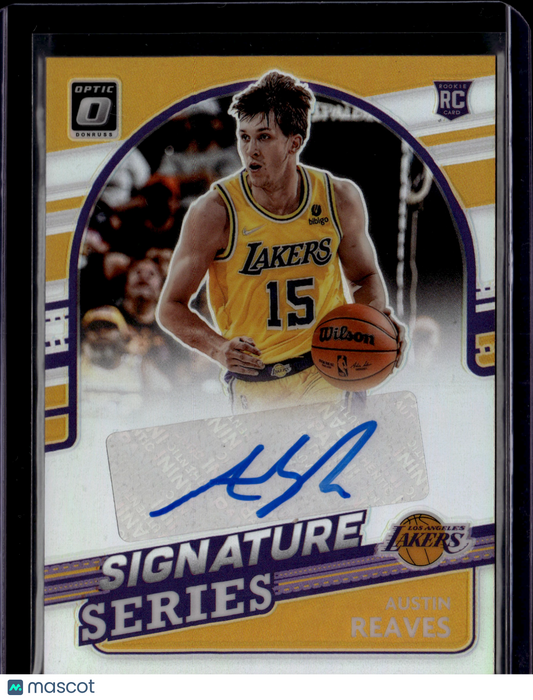 2021-22 Panini Donruss Optic Signature Series Austin Reaves #SS-ARV Autograph RC