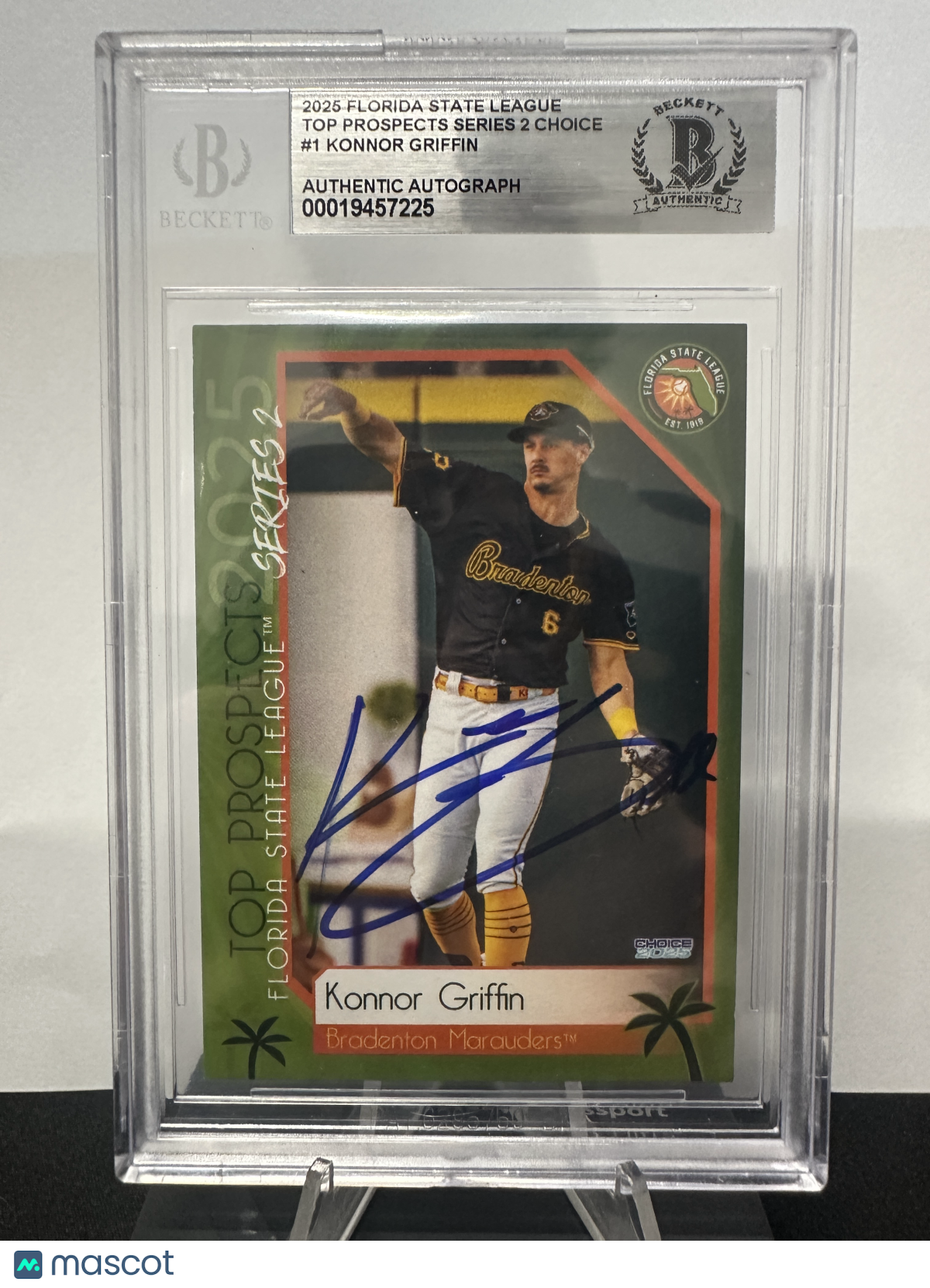 2025 Florida State League Top Prospects Series 2 Choice Konnor Griffin #1 BGS 0