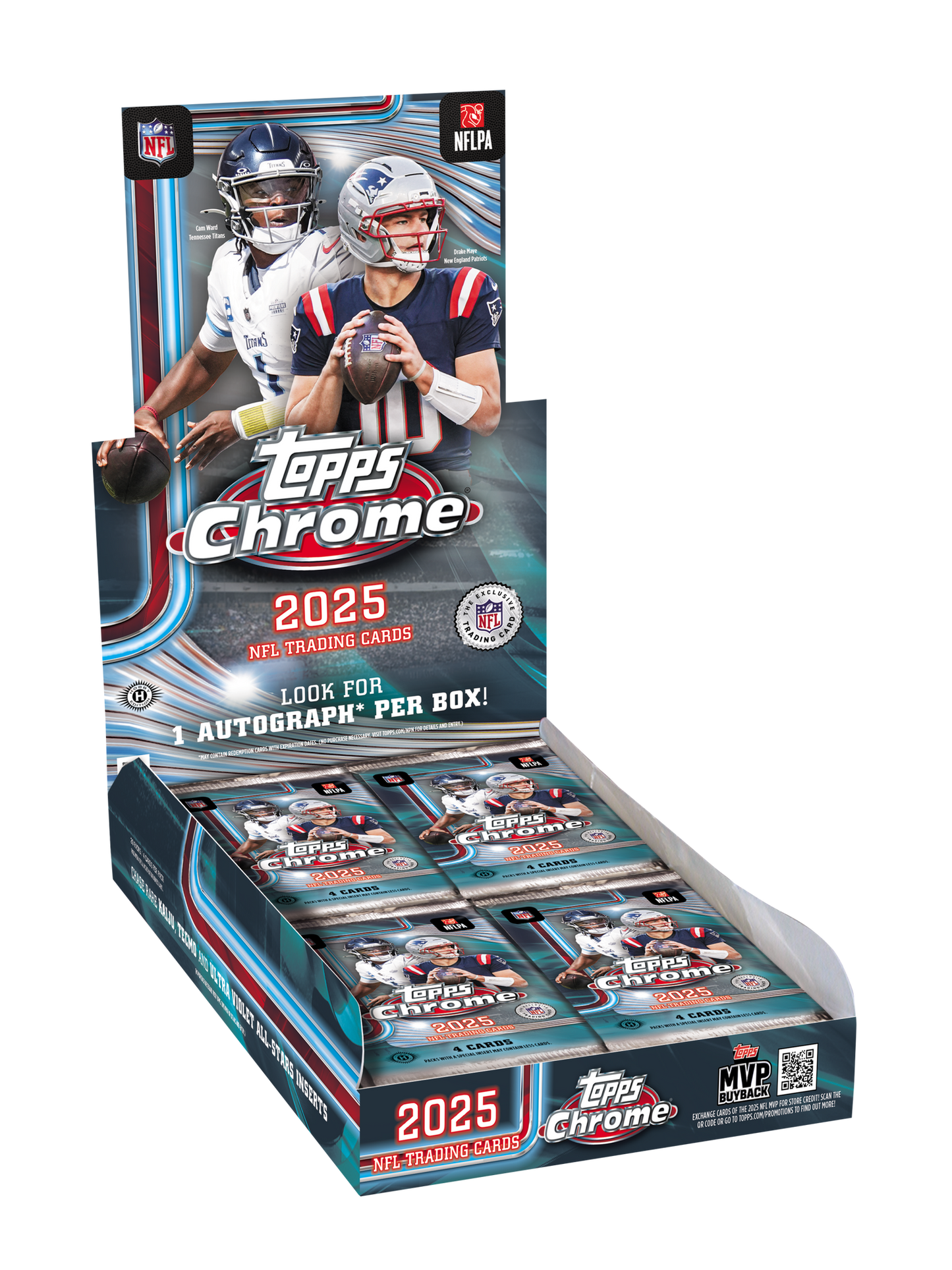 2025 Topps Chrome Football Hobby Box