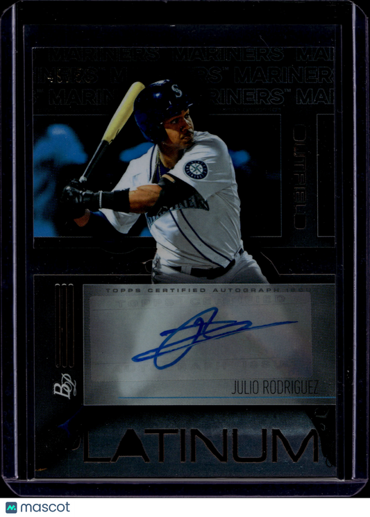 2020 Bowman Platinum Julio Rodriguez #PCA-JR Autograph /50