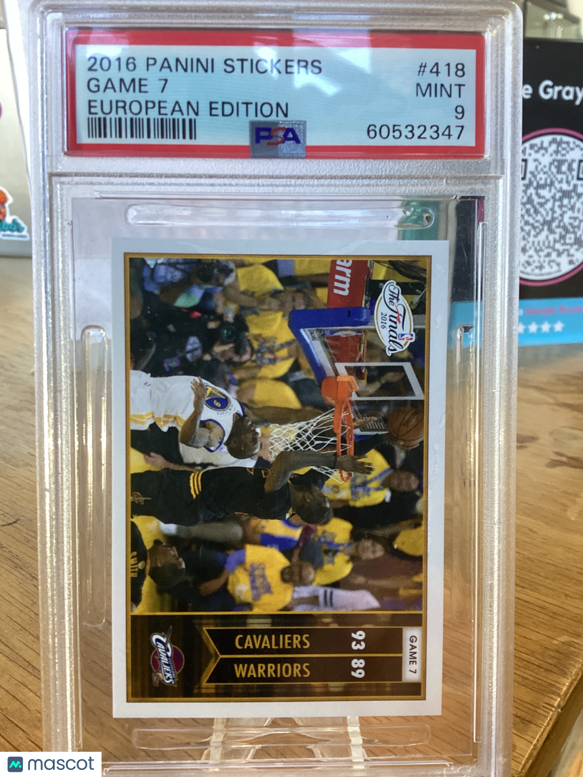 2016 Panini Stickers European Edition Game 7 #418 PSA 9