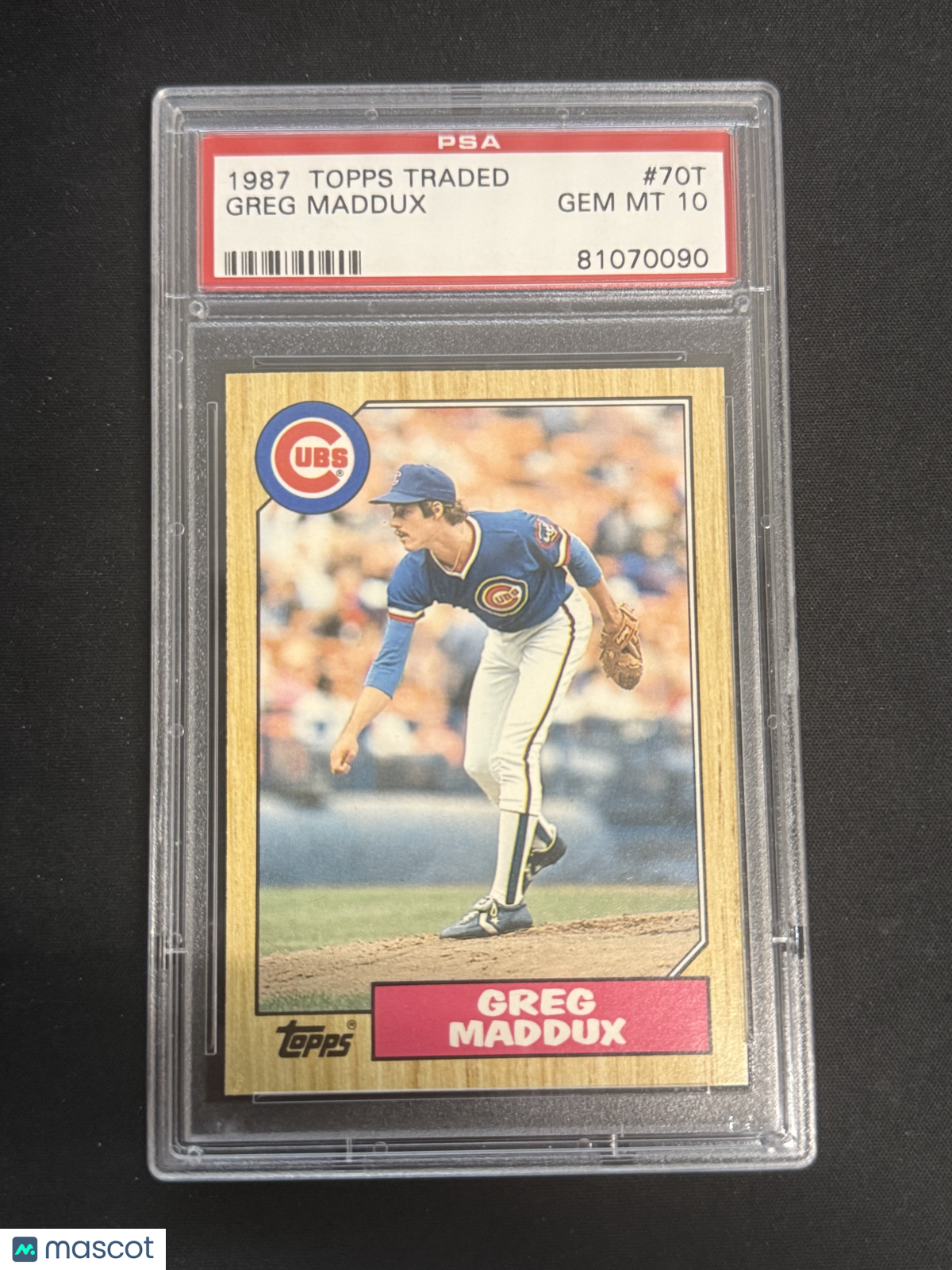 1987 Topps Traded Greg Maddux #70T PSA 10