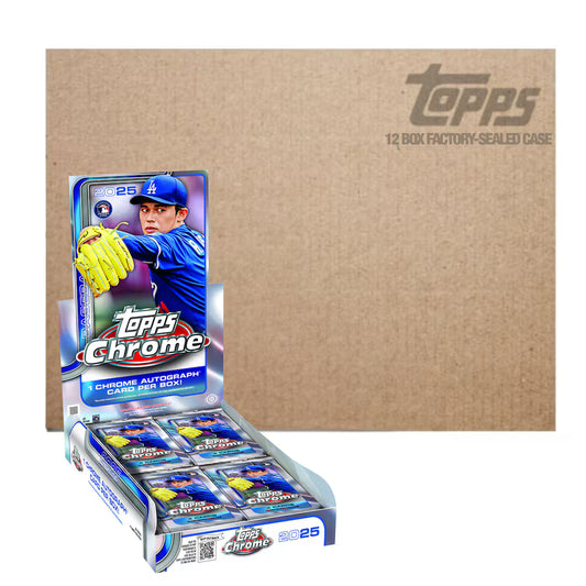 2025 Topps Chrome Baseball Hobby 12-Box Case