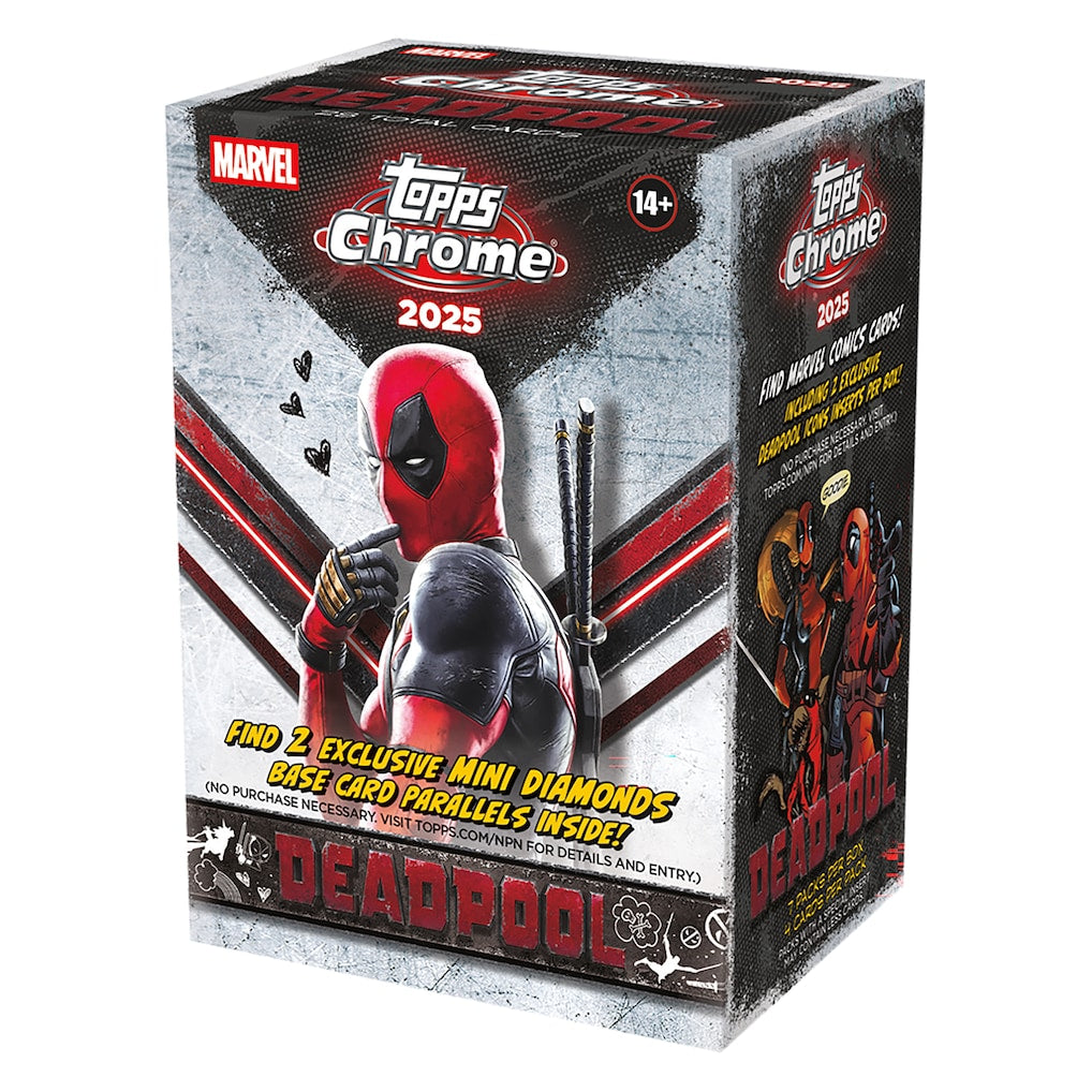 2025 Topps Chrome Deadpool Blaster Box – Graybo's Sports Cards