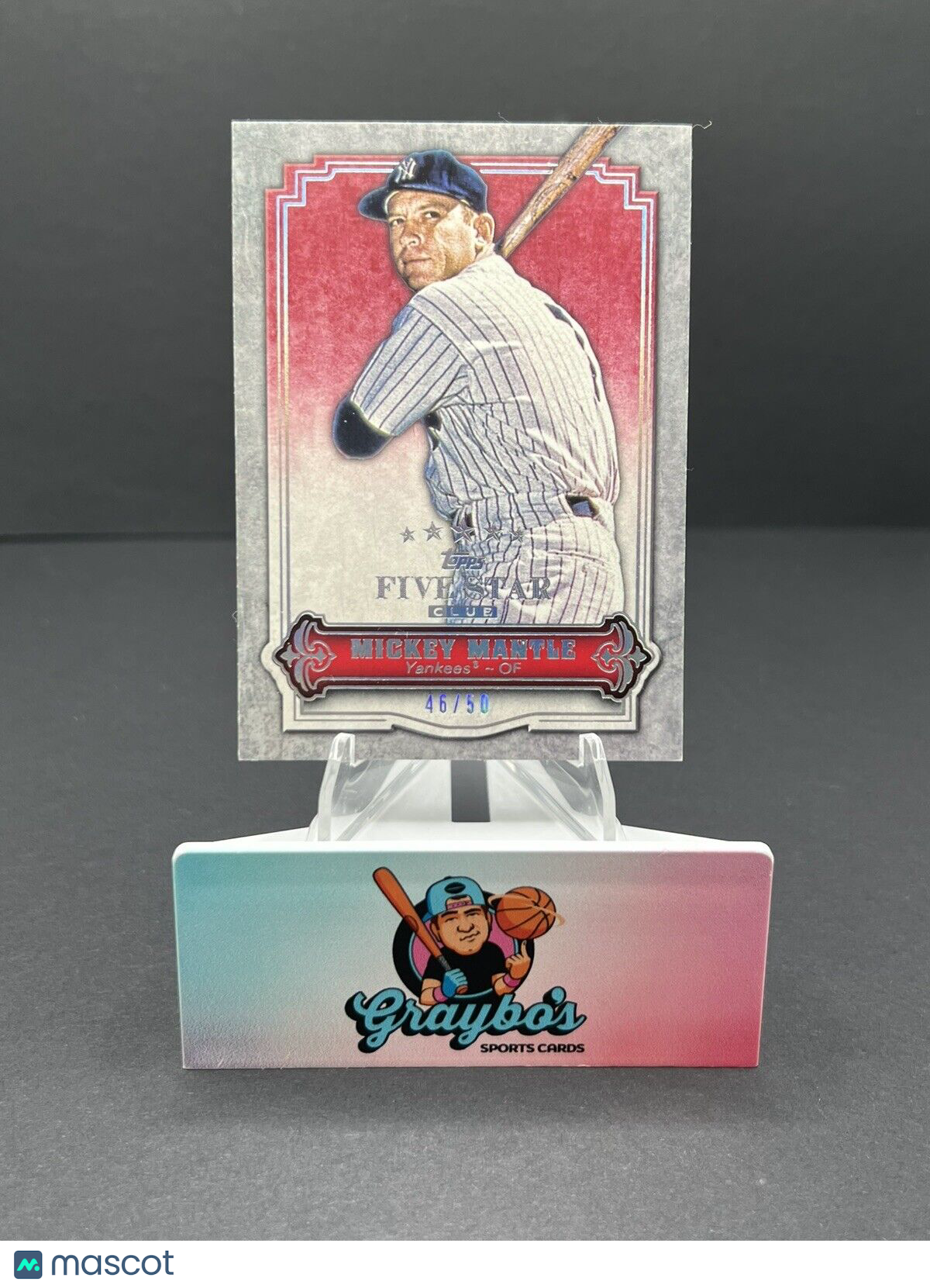 2012 Topps Five Star Club Mickey Mantle #FSC5 /50
